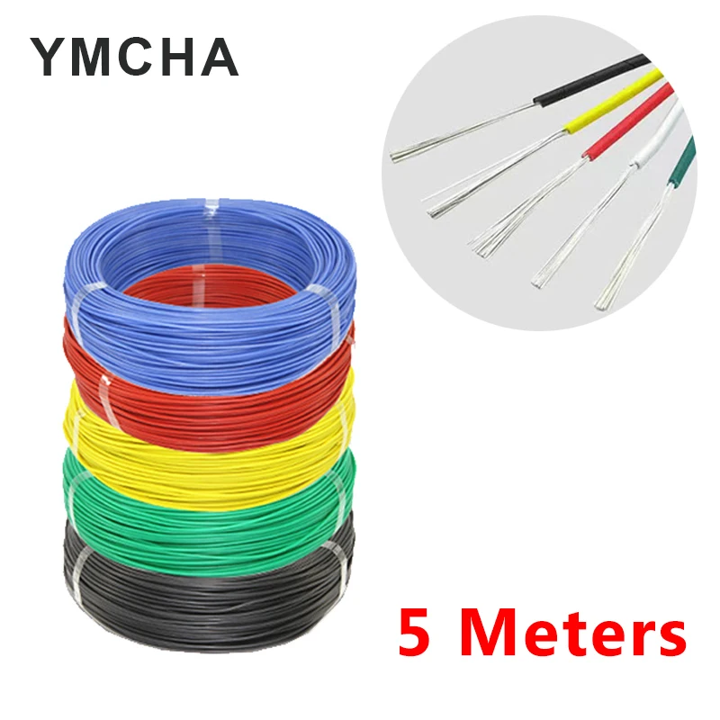 

5 Meters/lot UL1007 Electric Wire 5M 16AWG 18AWG 22AWG 24AWG 26AWG 28AWG 30AWG PVC DIY Electronic Cable Wiring