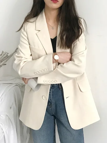 Женский офисный блейзер для женщин, элегантные стильные шикарные пиджаки в Корейском стиле, пальто, весенний Повседневный Топ, Женская куртка, одежда