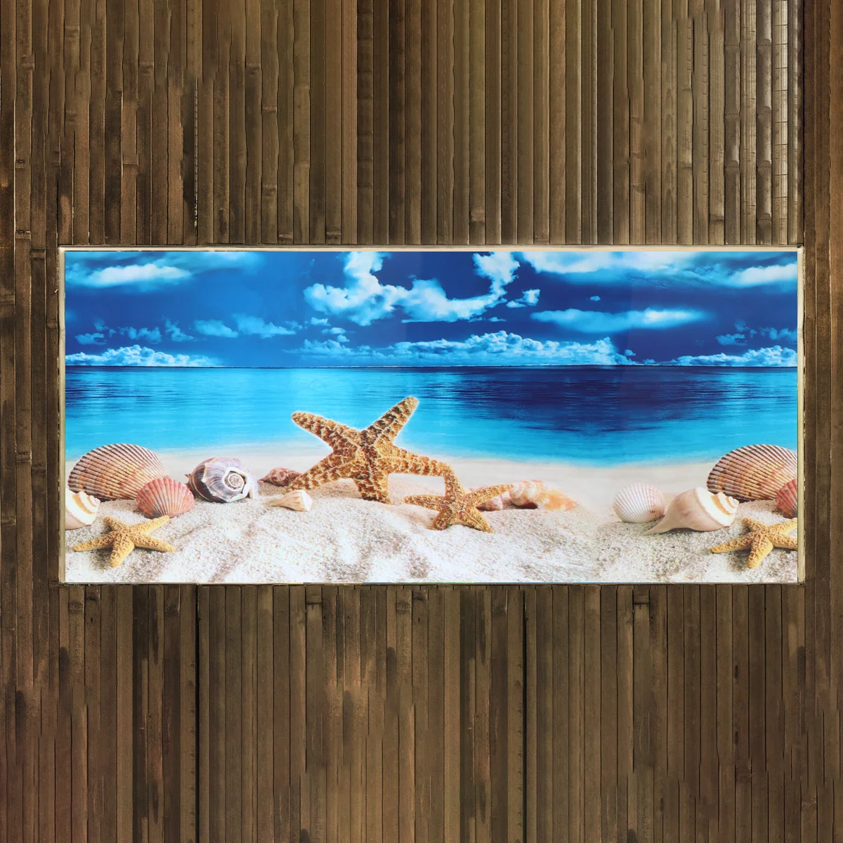 

Aquarium Background Decorative Sticker Fish Tank Background Mural (Colorful)