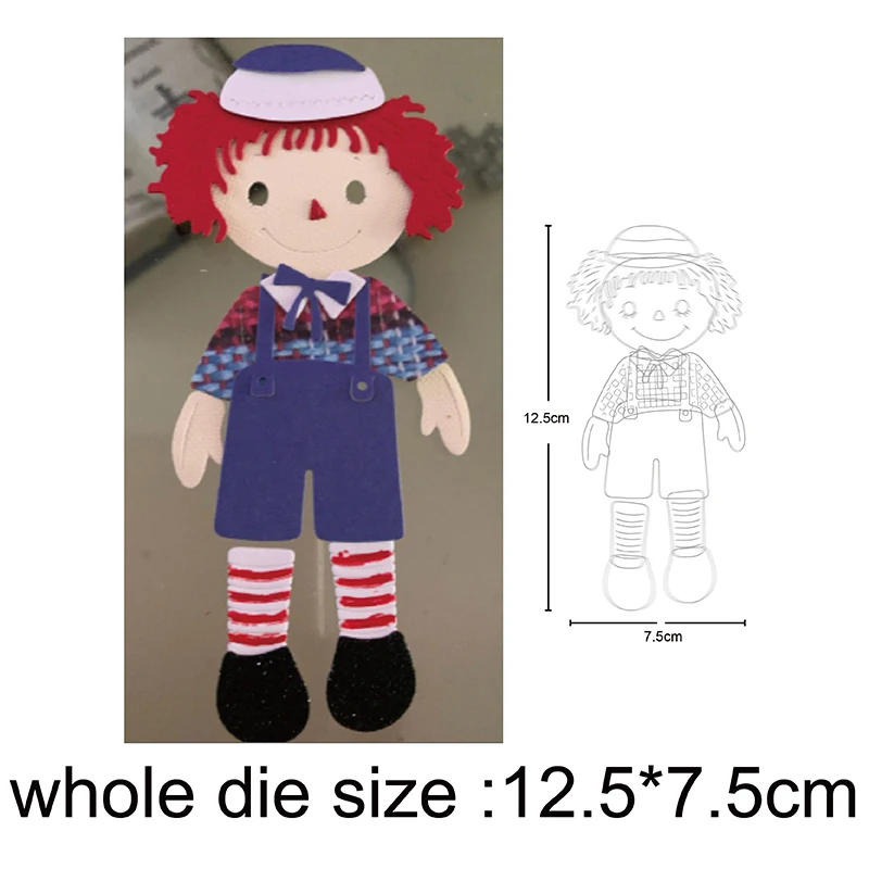 

Рождественская кукла мальчик девочка металлические штампы трафареты для фотобумаги тиснение высечки ремесло штампы 2020 Новинка