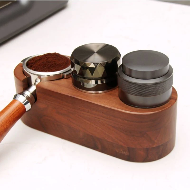 

Кофейный дистрибьютор 58 мм, пресс для зерен, двухсторонняя Плоская база, портативная уличная кофеварка, инструмент, ручной взмахиватель, золотые инструменты для кафе