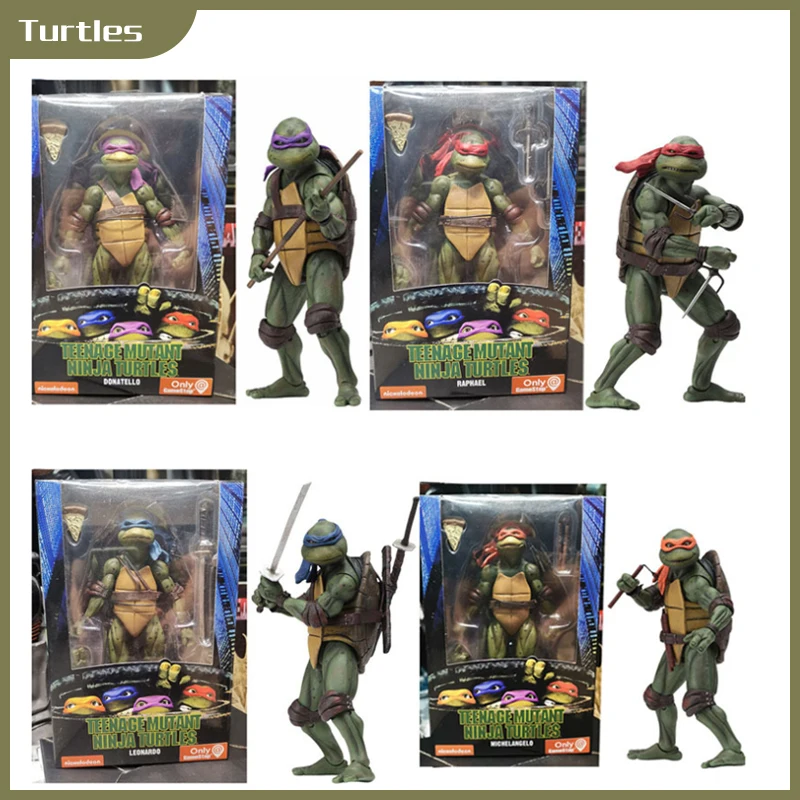 

NECA TMNT Teenage Mutant Ninja Turtle Film Action Figure Cartoon Edition Movable Model Toys Kids Decoration Movable Doll Toy
