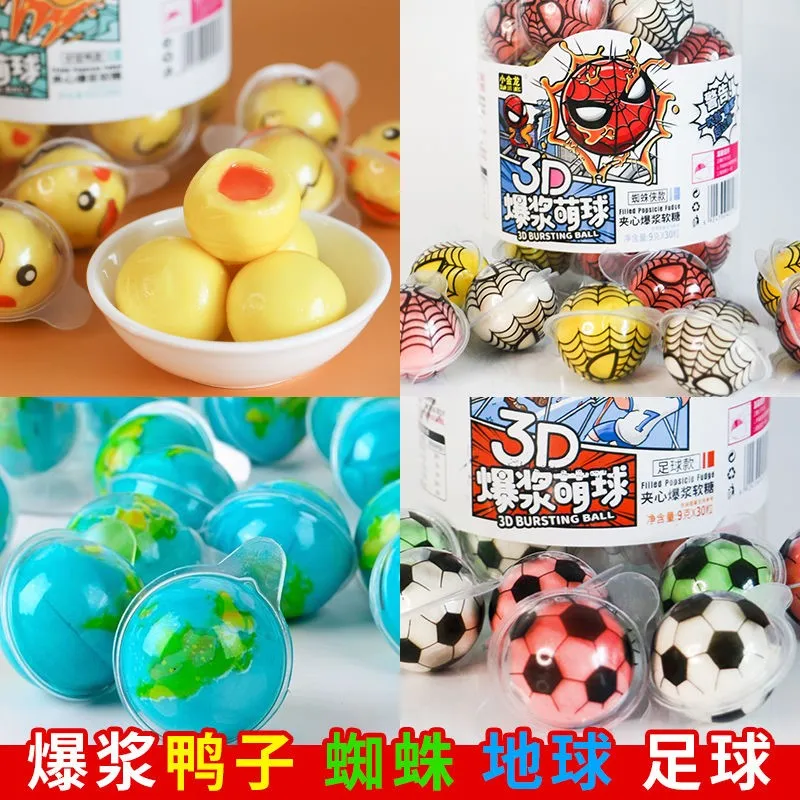 

3D Eye Shape Fudge Strawberry White Peach