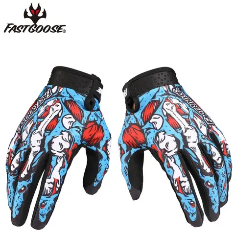 Мужские гоночные перчатки FASTGOOSE 2023 года для мотокросса, мотоциклетные перчатки с закрытыми пальцами для горного и горного велосипеда
