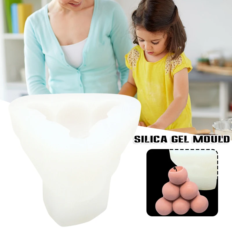 

Свечеобразный воск, мягкое литье, штабелируемые шарики в форме пирамиды, силиконовый трафарет, товары для рукоделия, для ароматерапии, худо...