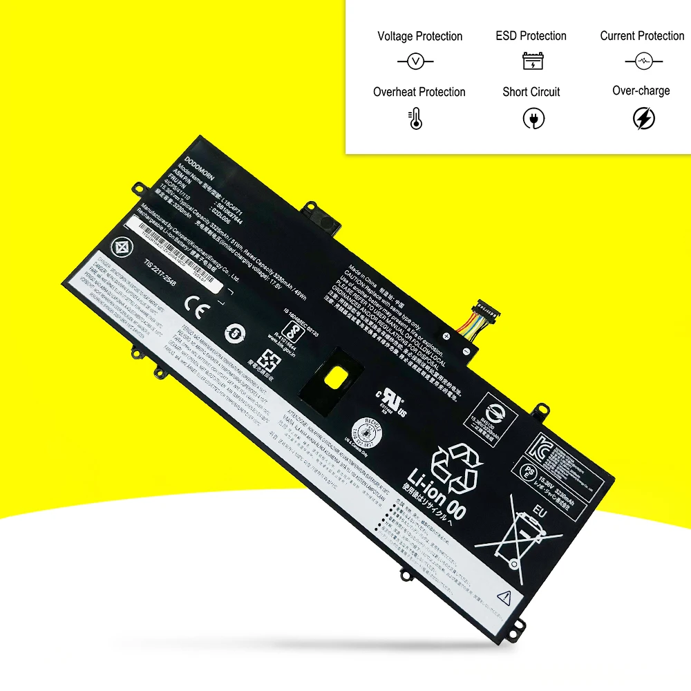 Аккумулятор L18C4P71 для ноутбука Lenovo ThinkPad X1 Carbon батарея 7-го/8-го поколения Yoga 4-го/5-го