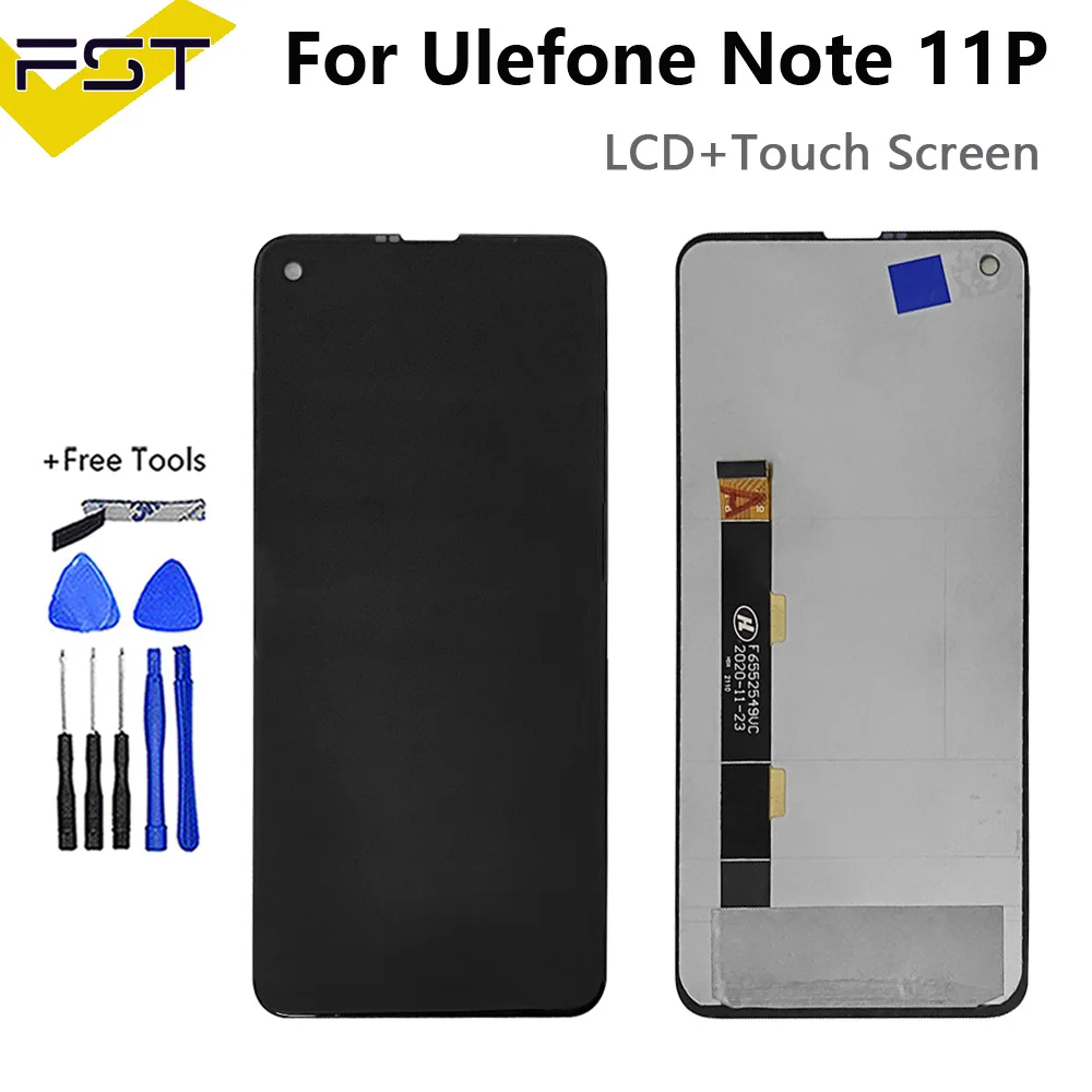ЖК-дисплей и сенсорный экран в сборе для Ulefone Note 11P, 6,55 дюйма, замена для Ulefone Note11P, полный ЖК-экран для ремонта, оригинал