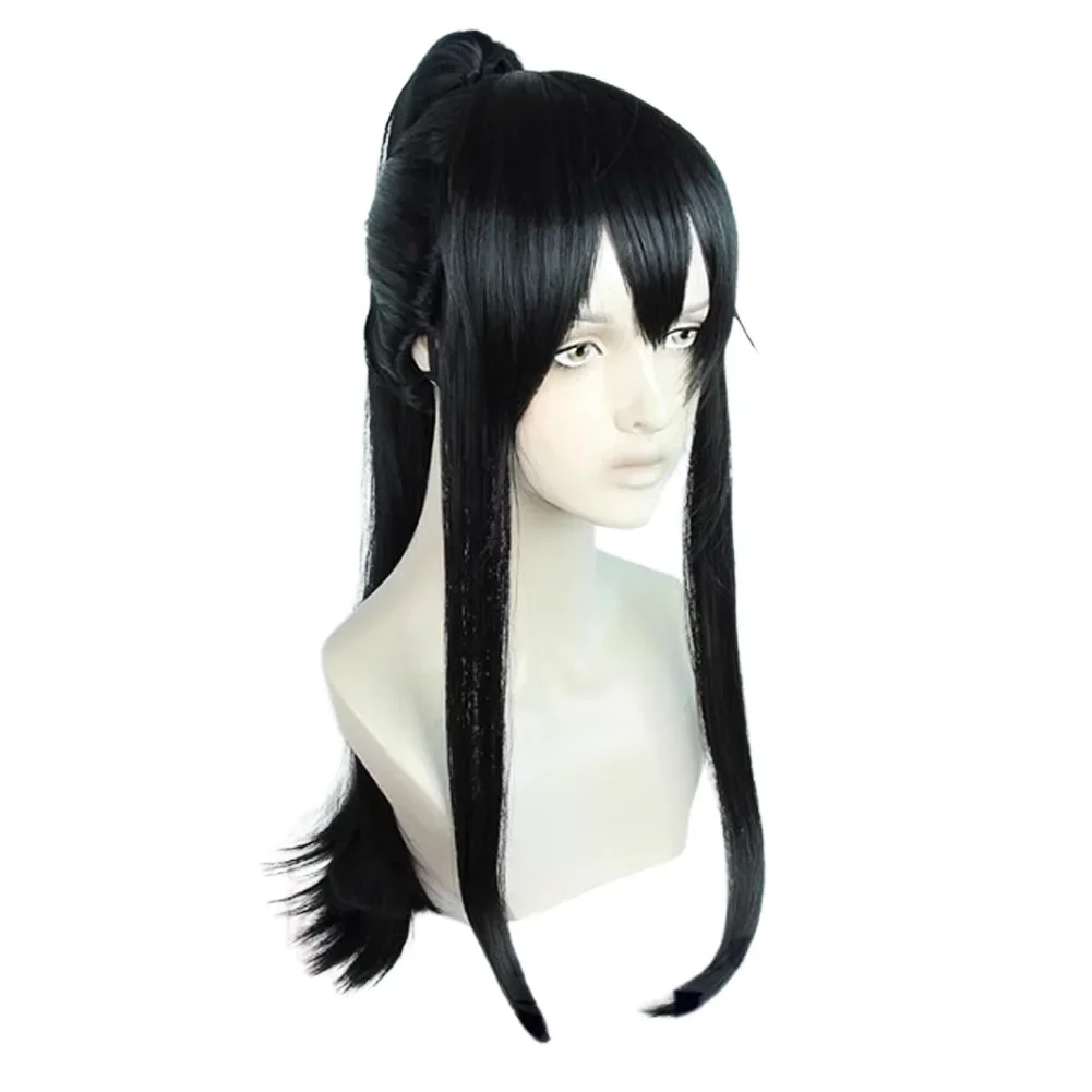 Парик для косплея аниме аширо Мина аксессуары костюмов чёрные длинные парики с