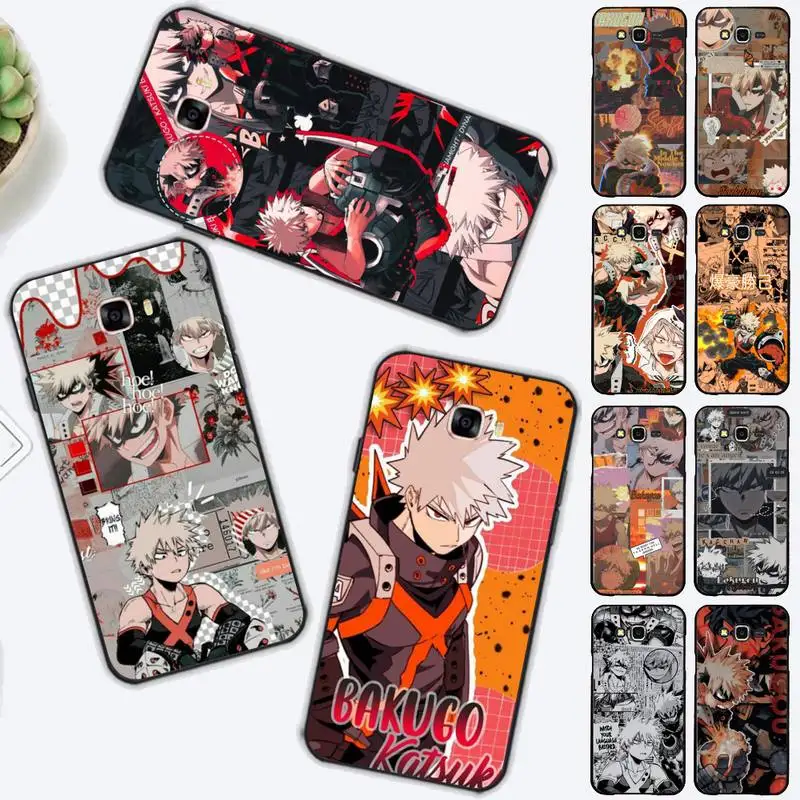

Katsuki Bakugo Boku my Hero Academia Phone Case for Samsung J 2 3 4 5 6 7 8 prime plus 2018 2017 2016 core