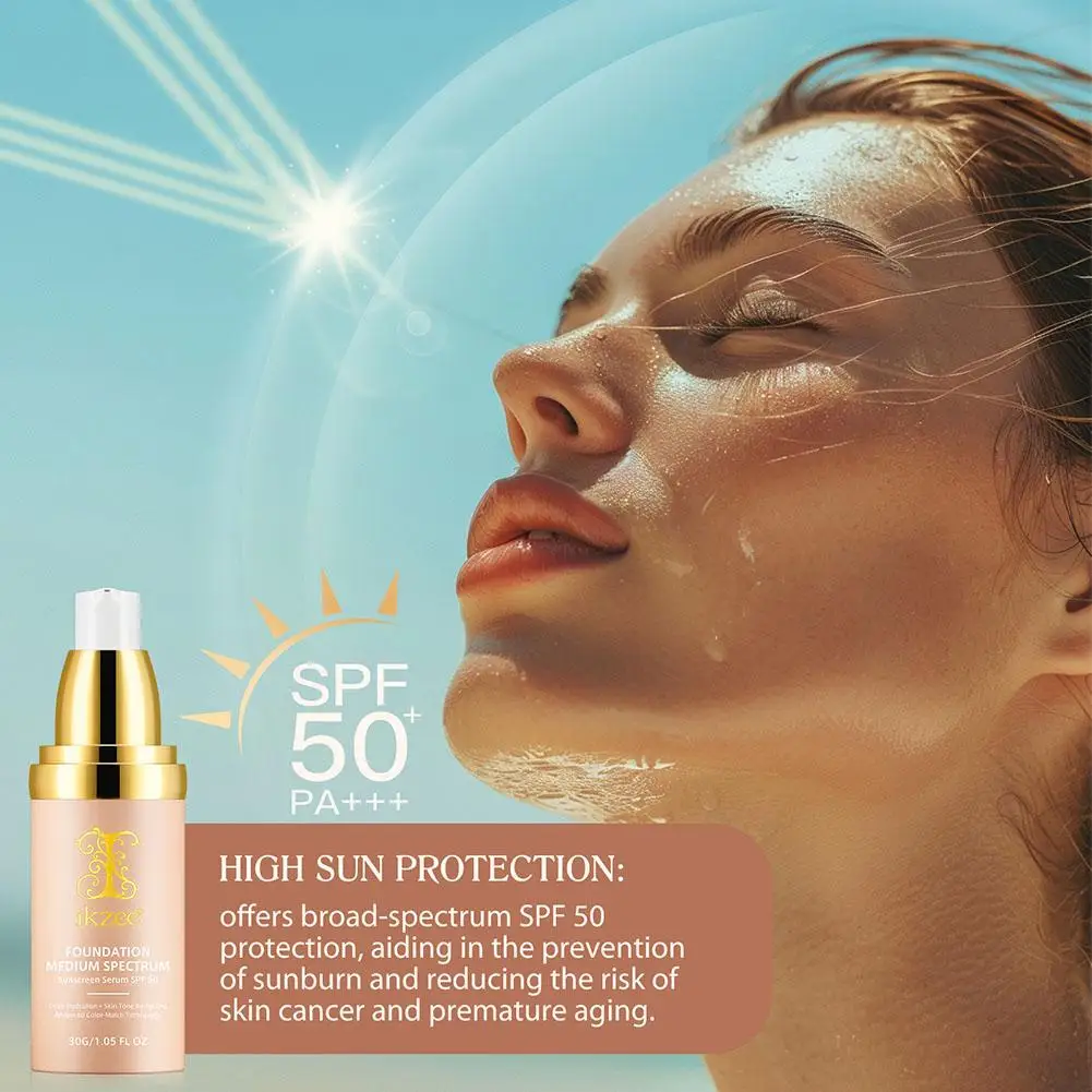 Увлажняющая жидкая основа SPF 50 1 шт. с консилером полным покрытием 4-в-1 бионический