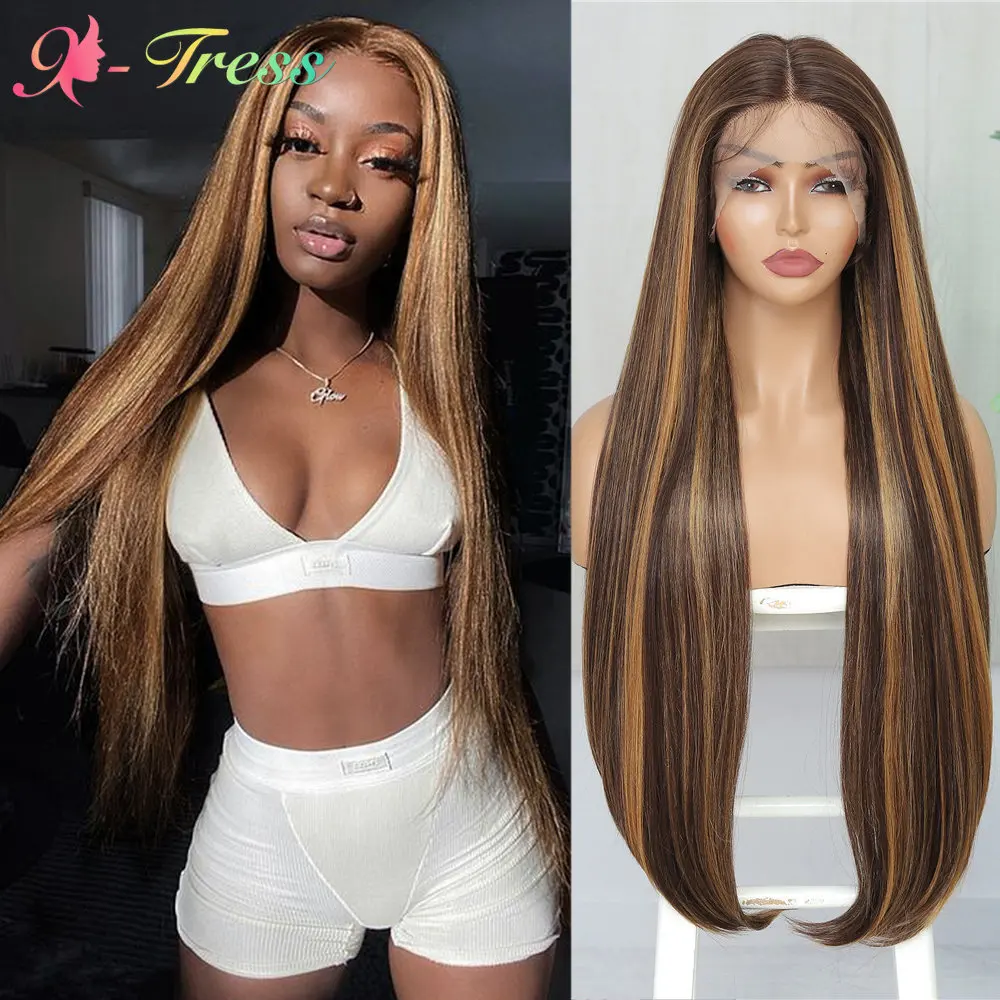 Ed Synthetic Lace Wigs With Baby Hair For Black Women