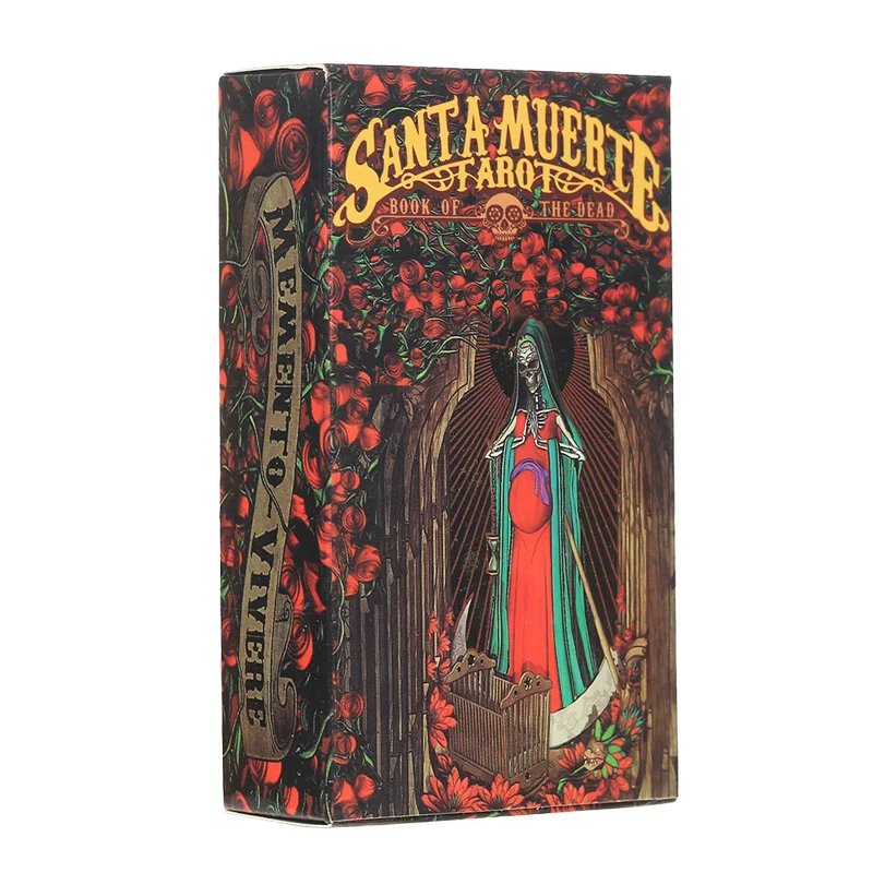 

Oracle Cards Santa Muerte Tarot Board Game Entertainment Creative Divination Game Card With Full English PDF Guidebook