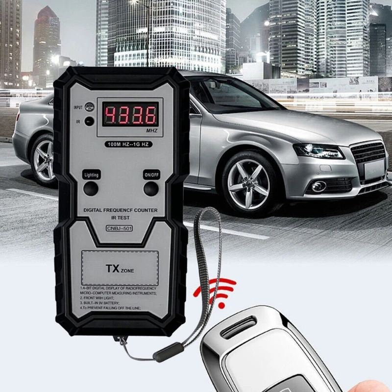 

Car Remote Keys InfraredFrequency Tester 100M-1GHZ 4Bit Digital Electronic InfraredFrequence Counter Test Instrument