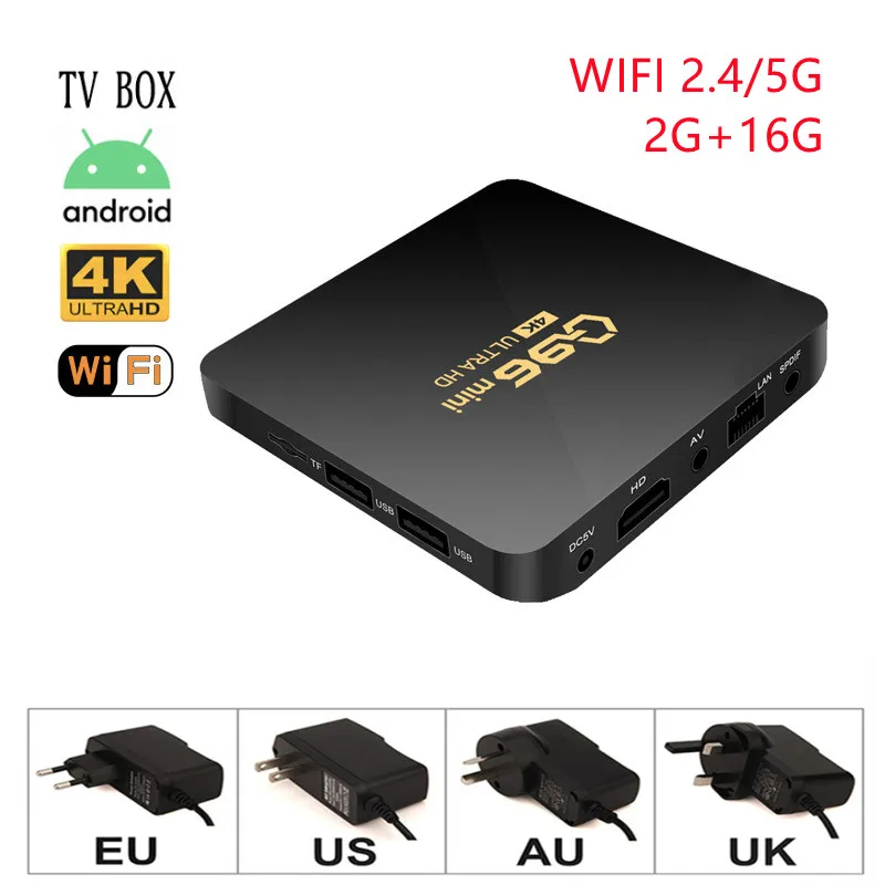 

Q96mini Tvbox Amlogic S905 Up to 1.5 GHz Android 10.1 2G+16G HDR 2.65 Tv Box Android 2022 Appliance Set Top Receivers BOXTV