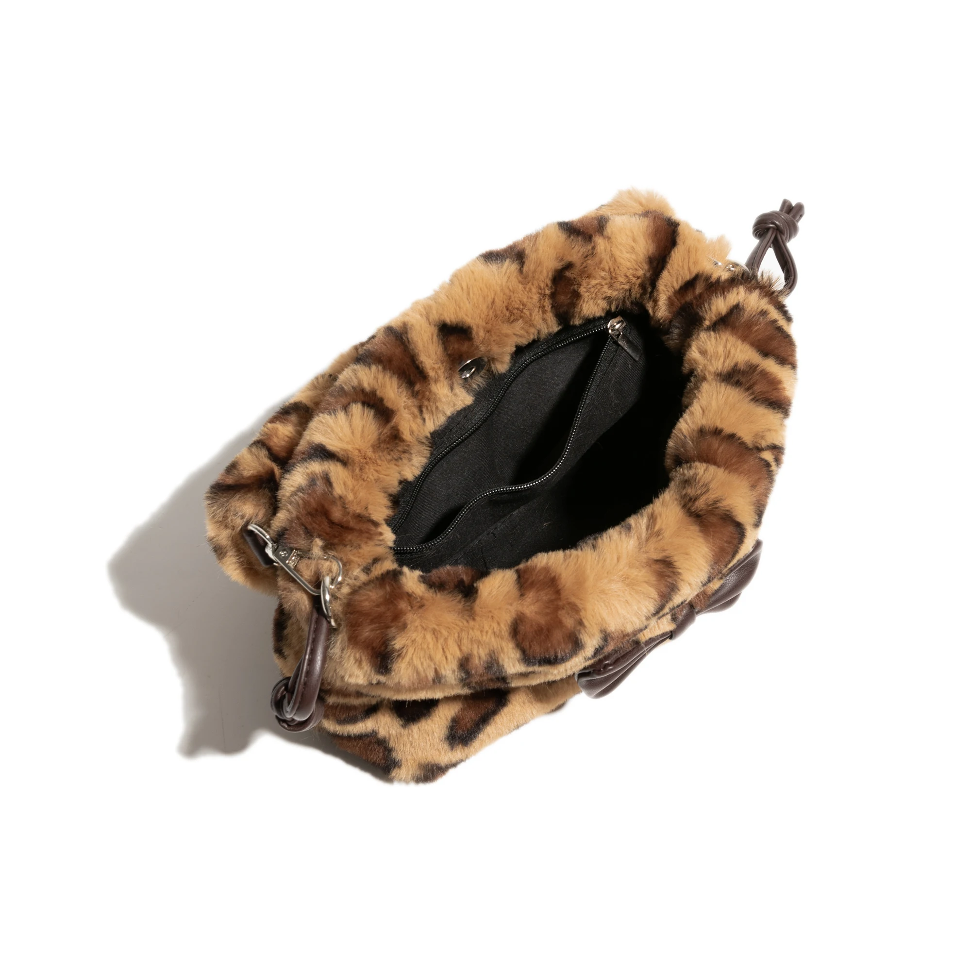 MABULA женские сумки подмышки леопардовые плюшевые на плечо сумка с животным