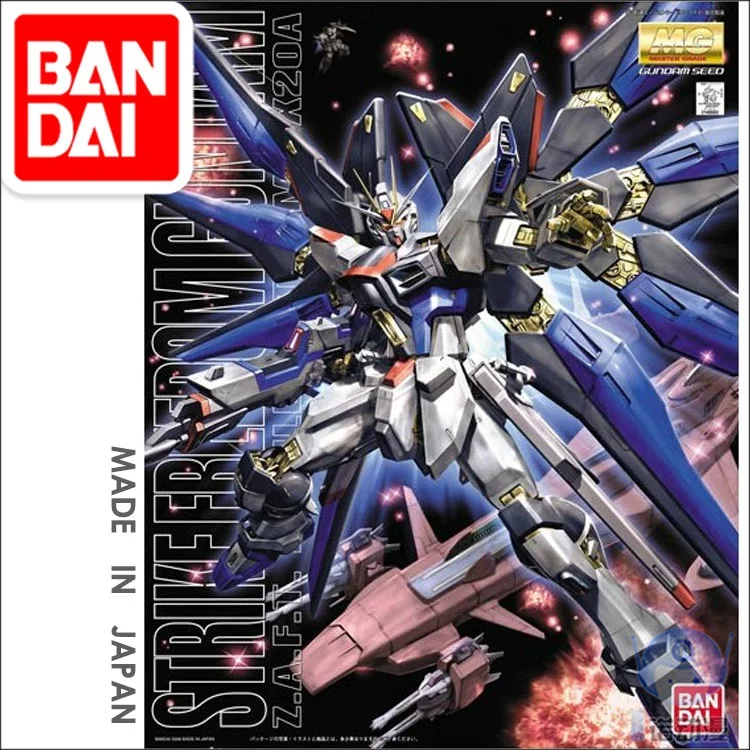 

Японские Оригинальные фигурки BANDAI MG 1/100 Страйк Фридом собранная модель GUNDAM Kit, экшн-фигурки