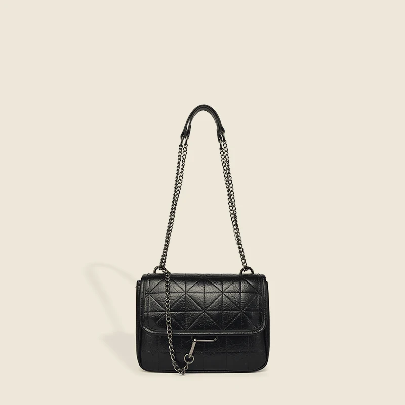 

Withered 2022 England Fashion Vagrant bag women's large capacity shoulder bag texture minority messenger bag commuter chain bag