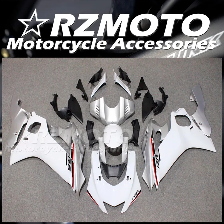 

New ABS Fairings Kit Fit for YAMAHA YZF-R6 R6 2017 2018 2019 2020 2021 2022 17 18 19 20 21 22 Bodywork Set Silver White