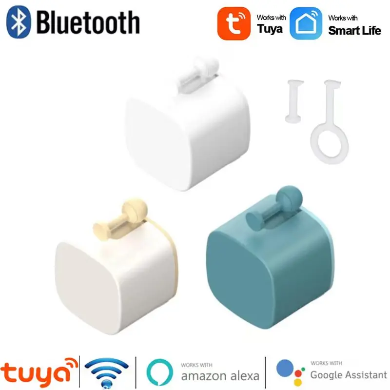 

Tuya Smart Bluetooth Fingerbot Switch Button Mechanical Arms Pusher SmartLife App Remote Control Voice Control Via Alexa, Google