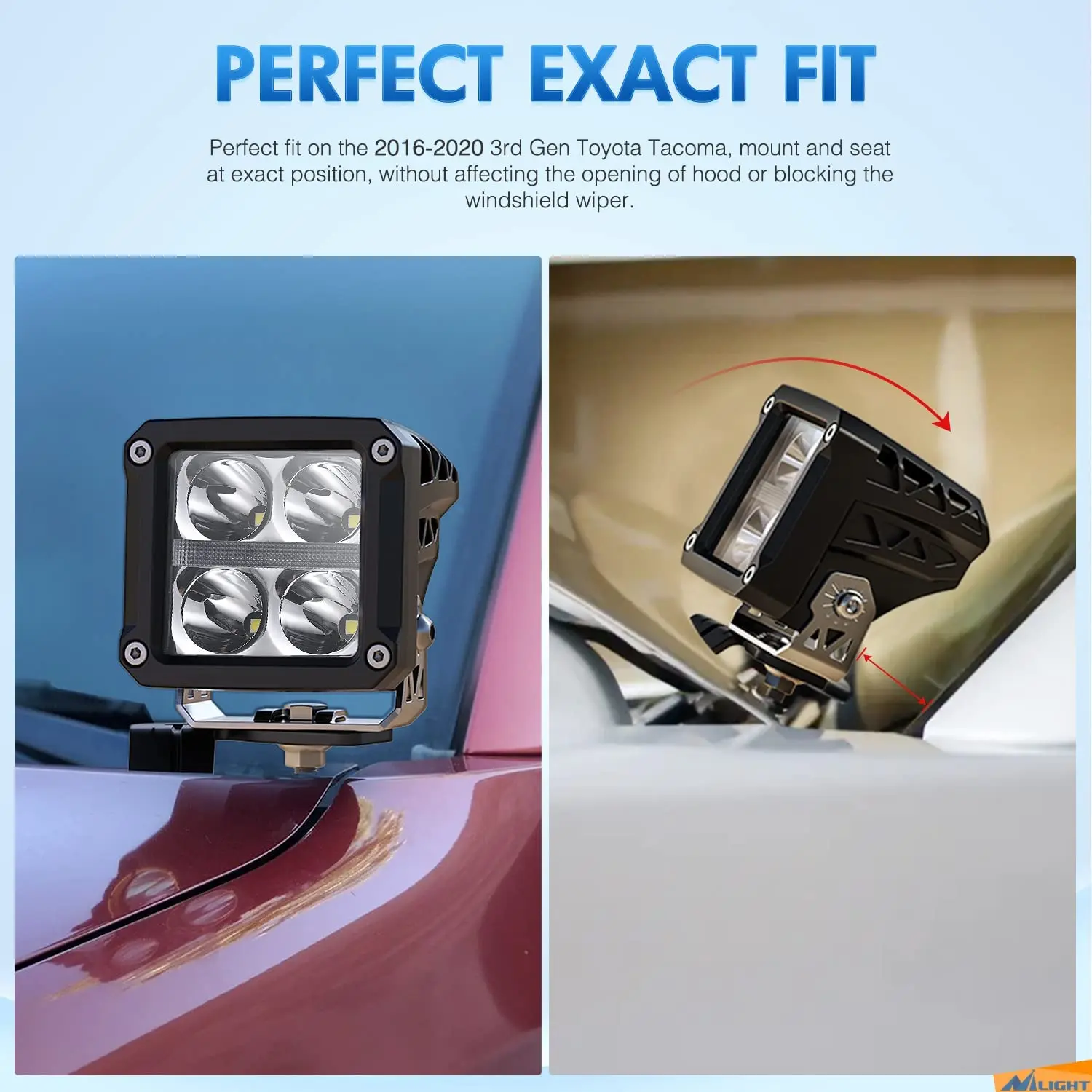 Кронштейн для капота и светодиодной подсветки вспомогательный кронштейн