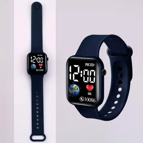 Портативные практичные наручные часы со светодиодный ным цифровым дисплеем, спортивные цифровые часы для активного отдыха