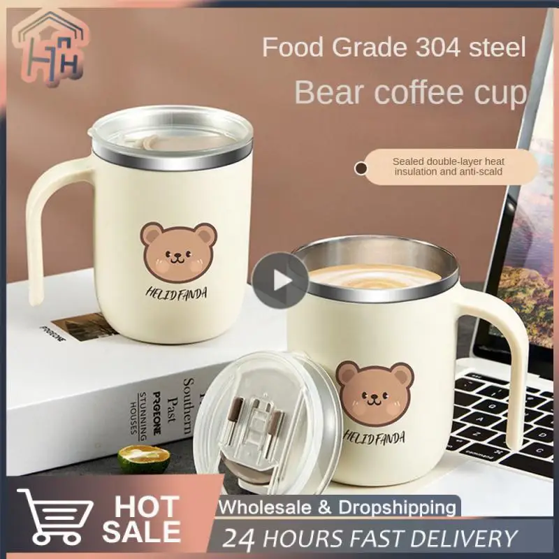 

Durable Household Sippy Cup Multi-purpose Cup Anti-scald Insulation Double Layer Easy To Clean Mug Water Cup Preservative