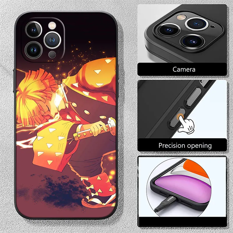 XH7 Demon Slayer Soft Silicone Case for Xiaomi Mi Poco F1 F2 F3 M2 M3 M4 M5 C3 X2 X3 X4 GT NFC Pro