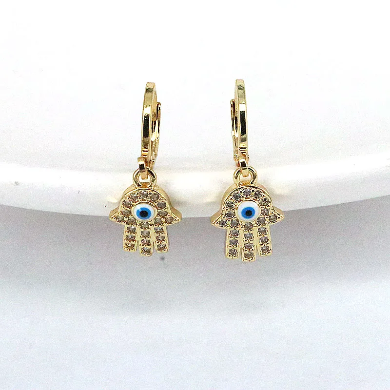 

Женские круглые серьги-кольца с цирконом, 10 пар