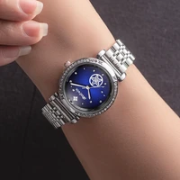 Women Watch 2022 Diamond Brand Luxury Quartz Rose Gold Red Hot Sell Watches Stainless Steel Gold Watch For Women Clock Relogio