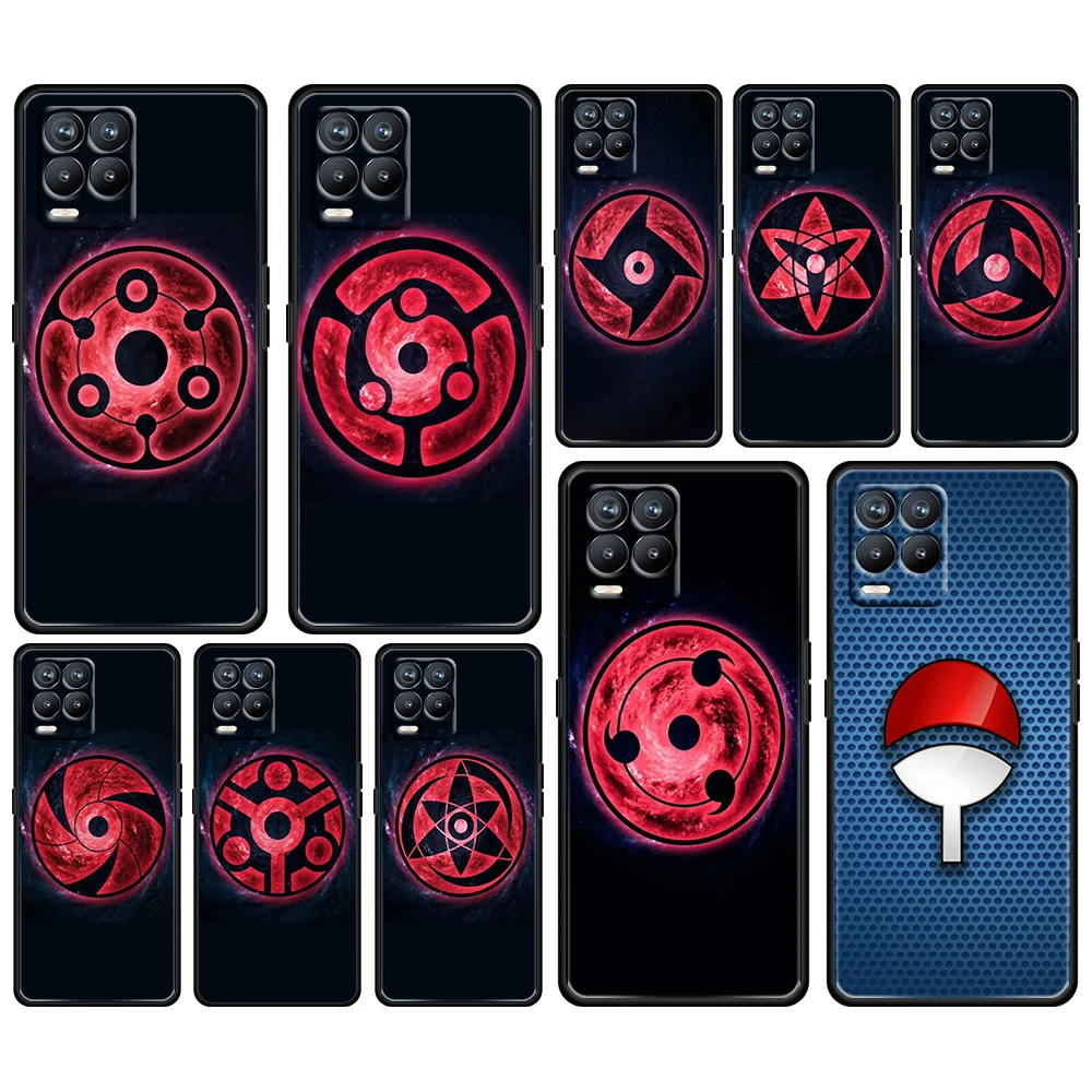 

Hot Anime Naruto Sharingan For OPPO GT Master Find X5 X3 Realme 9 8 6 C3 C21Y Pro Lite A53S A5 A9 2020 Black Phone Case Cover