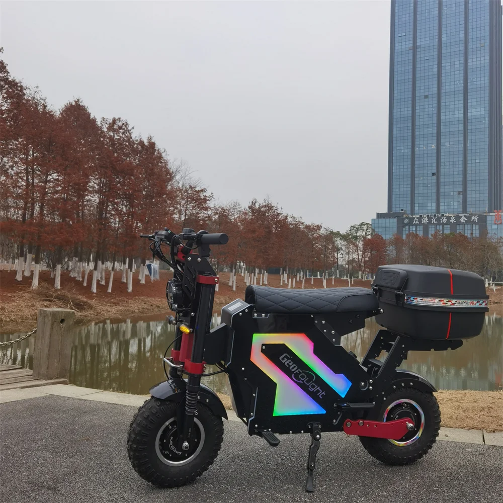 Двойной двигатель geofworth M5 72 в 10000 Вт 14 дюймов внедорожная Толстая шина 50 Ач съемный