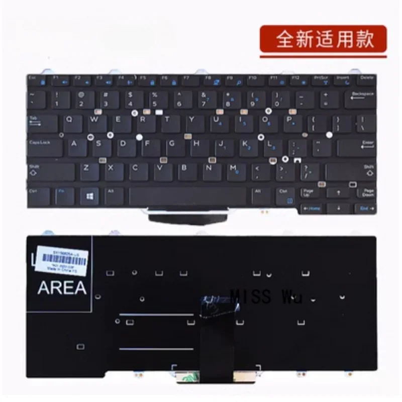 Новая оригинальная клавиатура для ноутбука совместимая с Dell Latitude 3340 3350 5480 5490 e3340