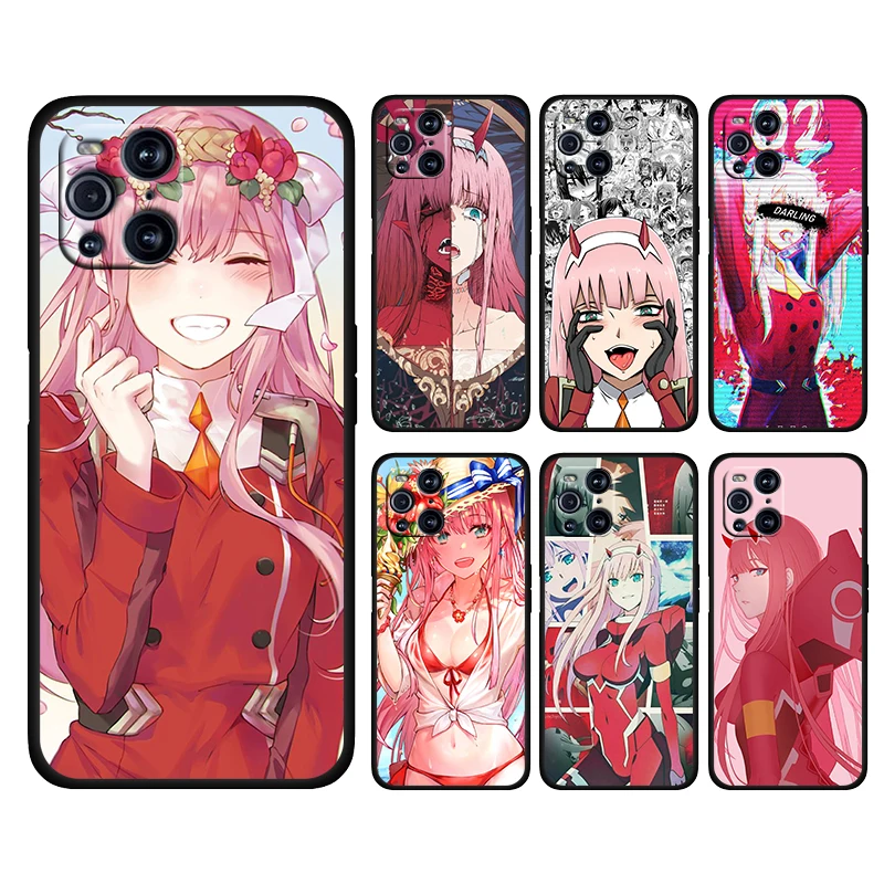 

Darling In The Franxx Anime For OPPO Find X3 X2 K9 F19 R17 PRO neo Lite K5 K3 Silicone Soft Black Phone Capa Coque Fundas