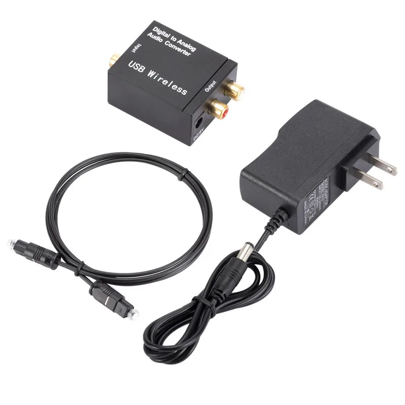 

Digital to Analog Audio Converter Support Bluetooth Optical Fiber Toslink Coaxial Signal to RCA R/L Audio Decoder SPDIF DAC