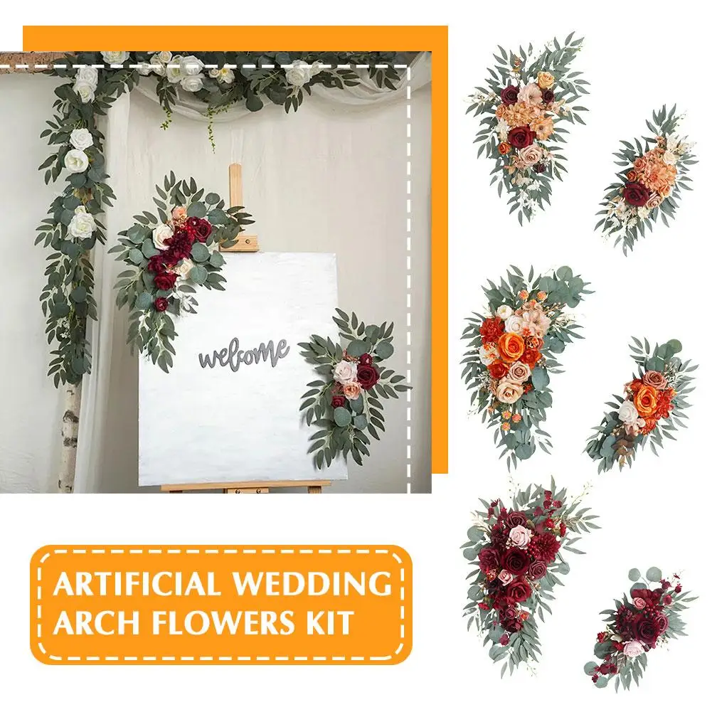 

Artificial Arch Flowers Swag For Boho Wedding Birthday Party Ceremony Flower Garlands Arrangement Reception Backdrop Decor W1N0