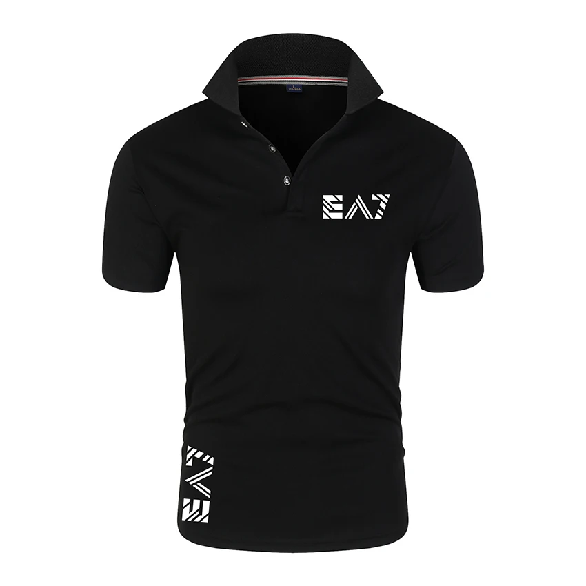 

2022 Summer New Men's Polo Shirts Business Casual Slim Fit Cotton T-Shirts Street Sports Comfortable Custom Golf Tops