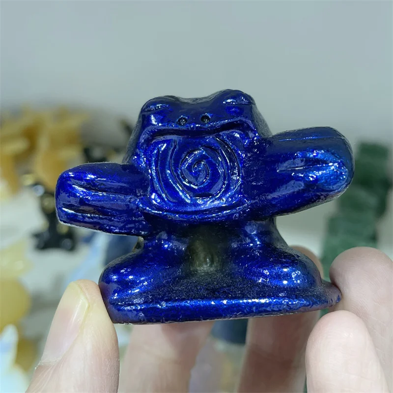 

Natural Aura Crystal Quartz Gemstone Cartoon Carvings Figurine Craft Gift Healing Reiki Home Decoration 1pcs