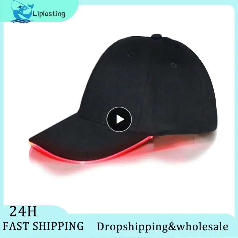 

1~10PCS Adjustable Light Up LED Cap 2 Modes Cotton Glow Hats Flashing Baseball Hip-Hop Luminous Hat Outdoor Fishing Jogging