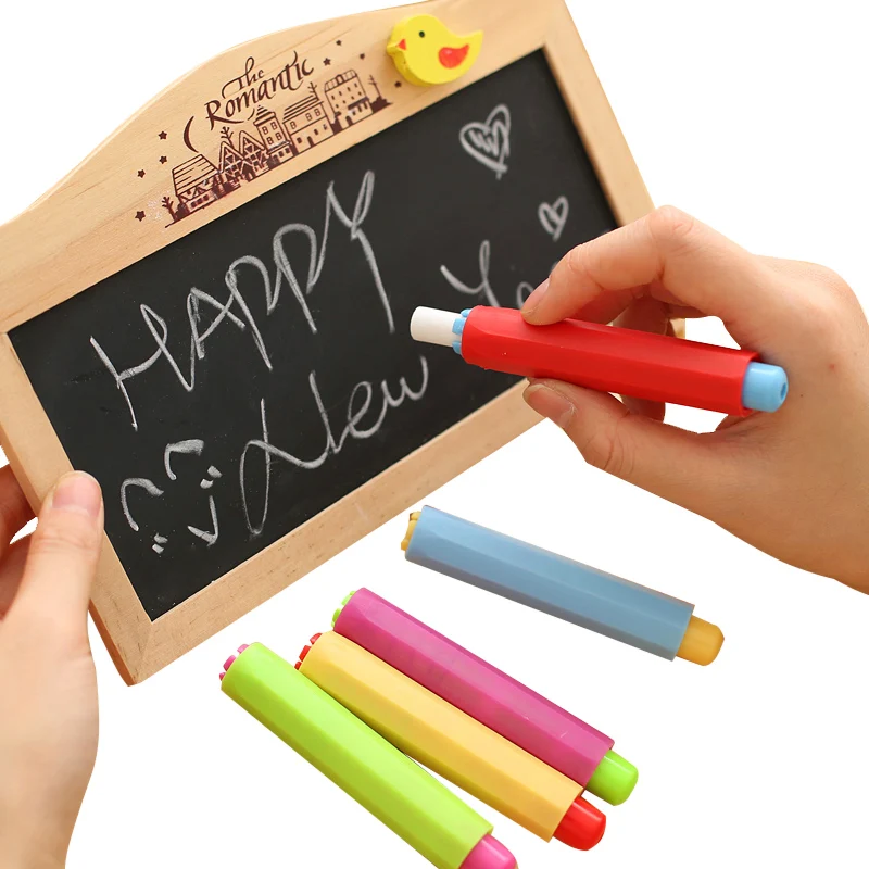 

5pcs Chalk Covere Non-toxic Chalks Holder Clips for Teachers Automatic Chalk Shell Teaching Educational Tools School Supplies