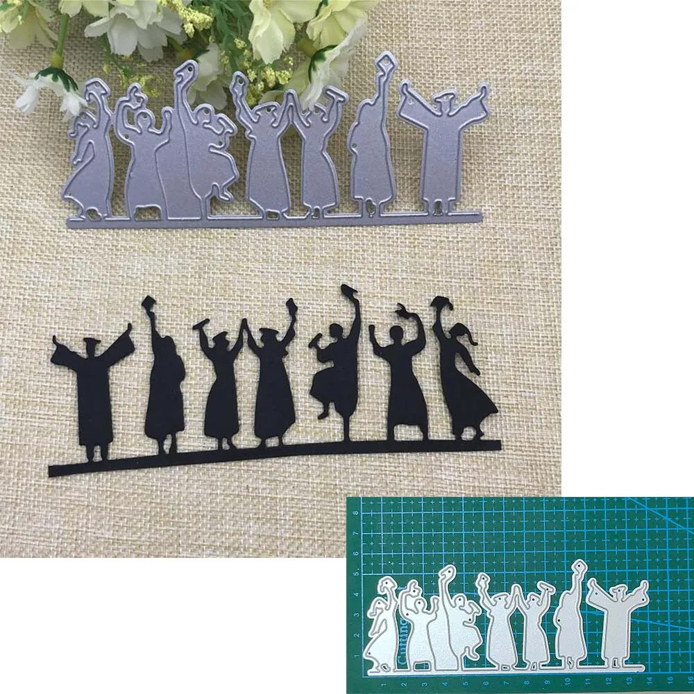 

Happy Graduates Metal Cutting Dies Stencils For Card Making Decorative Blade Punch Embossing Suit Paper Cards Stencils DIY