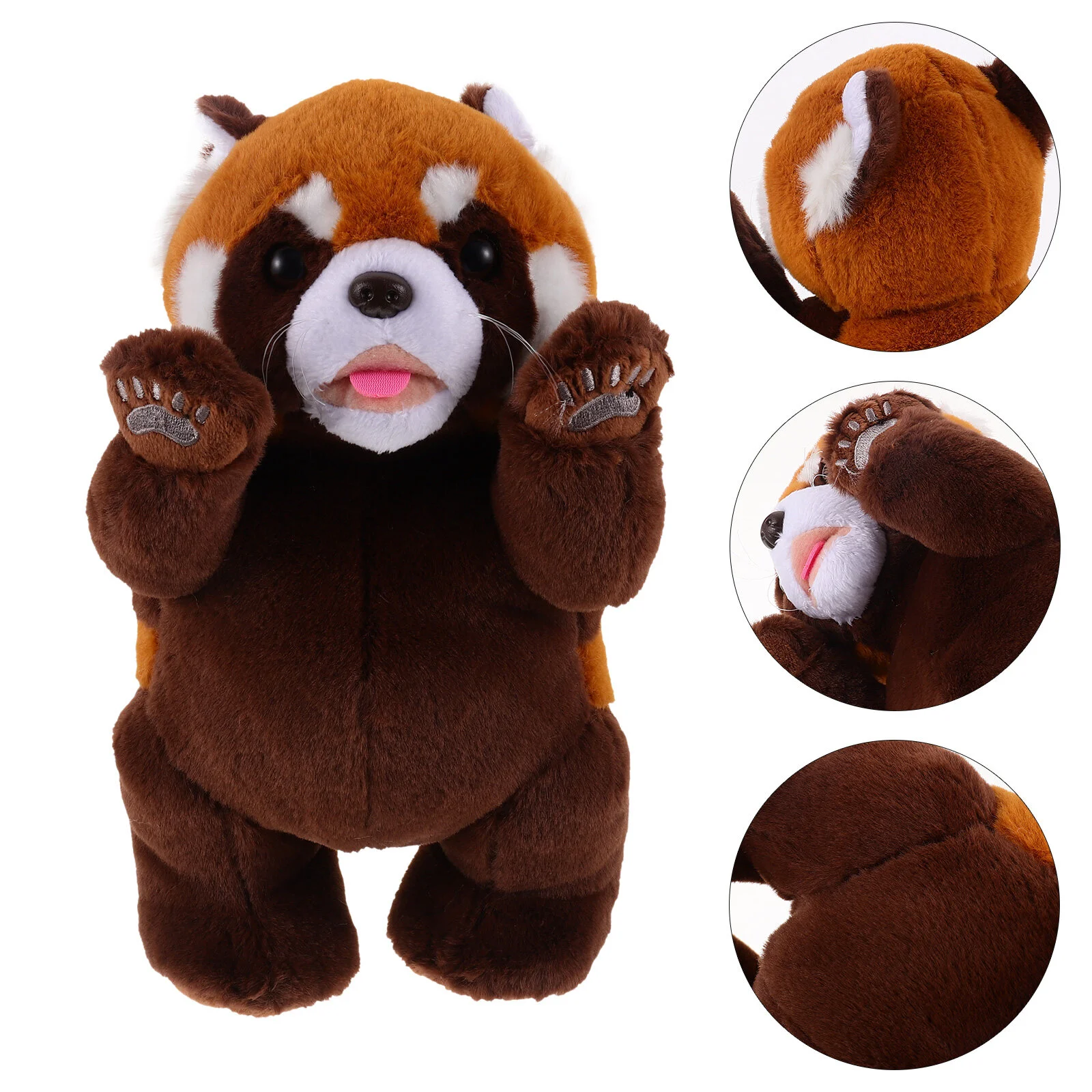 

Plush Animal Raccoon Stuffed Red Pillow Toy Birthday Kawaii Fluffy Plushie Plushies Squishy Kids Cuddle Huggable Figure