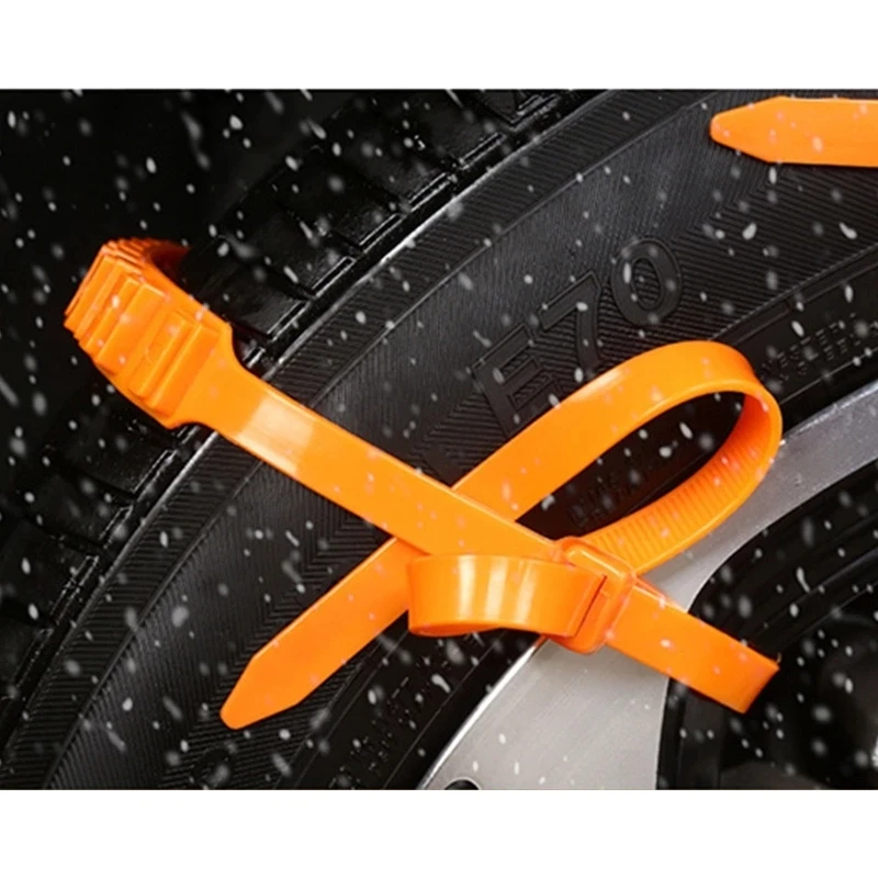 10 шт./компл. автомобильная универсальная противоскользящая Снежная цепь для