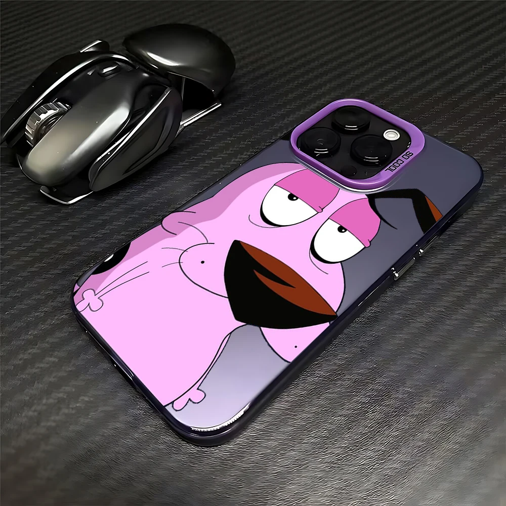 Фото Чехол для телефона CARTOON COURAGE Cowardly Dog для iPhone 16, 15, 14, 13, 12, 11 Pro Max XS X XR 7 8 Plus Mini SE 2020 2022 №3