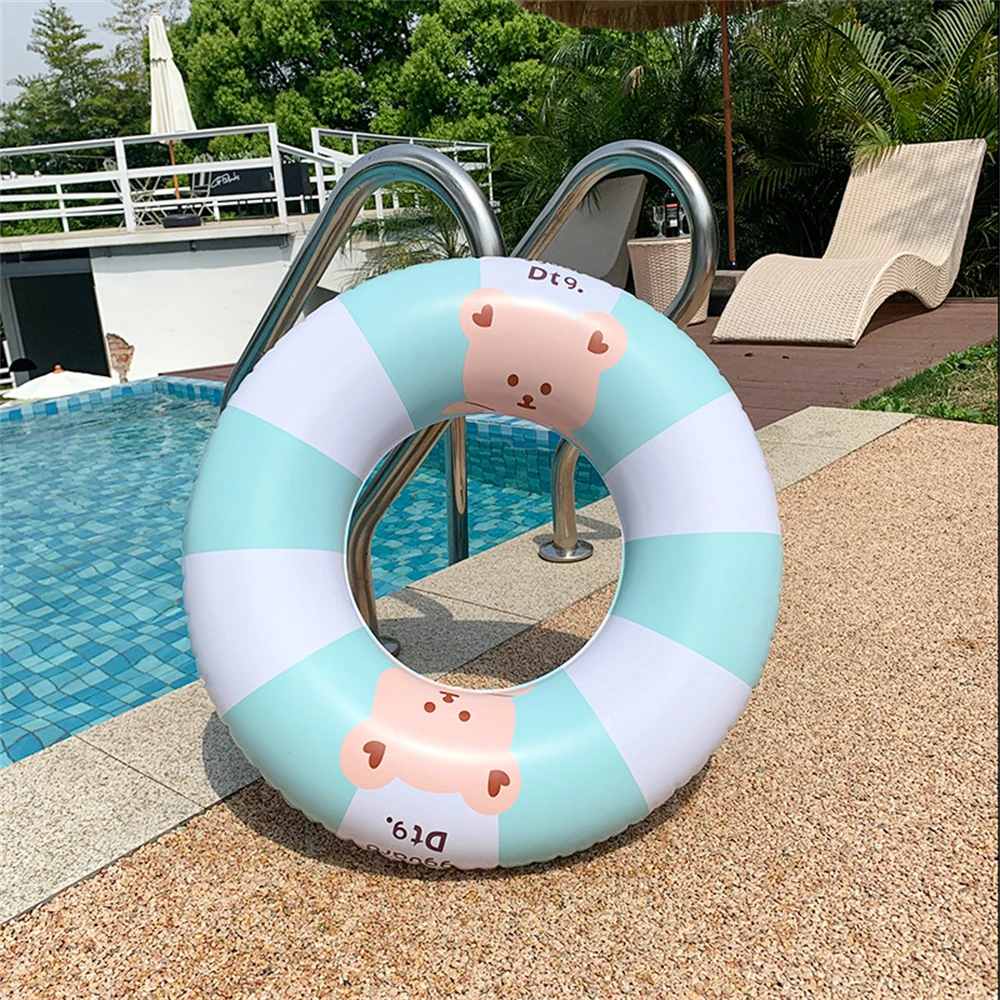 

Inflatable Swim Tube Raft Thickened Summer Stripe Pool Floats Tube Outdoor Beach Children Swimming Ring Party Water Sports Toys