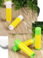 50 pcslot 5ml refillable lipstick tube lip balm containers empty 5g cosmetic tube lotion container yellow travel bottle