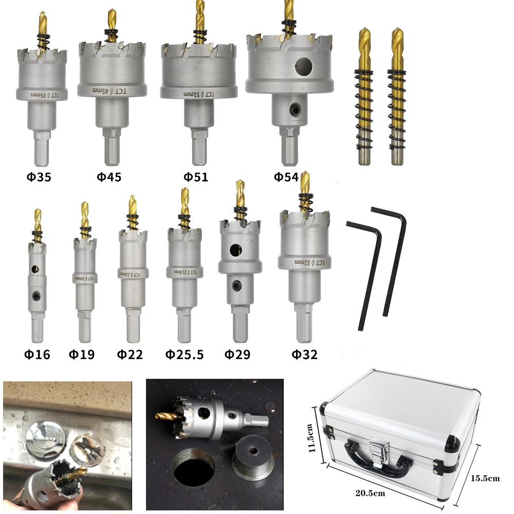 

Alloy Carbide Cobalt Steel Hole Opener Metal Cutting Titanium plated Hole Saw Drill Bits For Stainless Steel Alloy Metal Drill