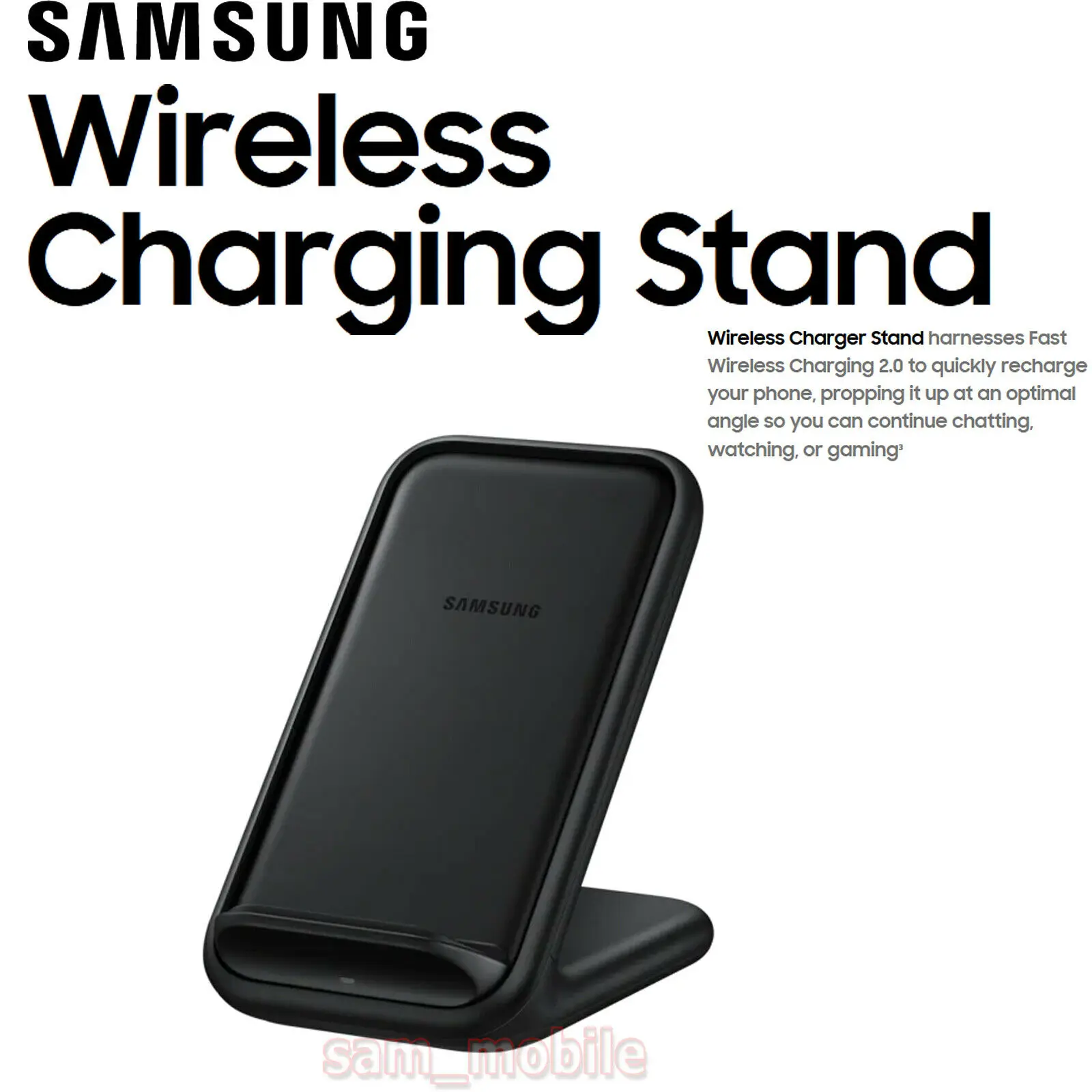 Original Samsung Qi Wireless Charger Stand 15W EP-N5200  Fast Charging For Galaxy S22 S21 S20 Ultra S10 S9 S8 Plus Note 20/10
