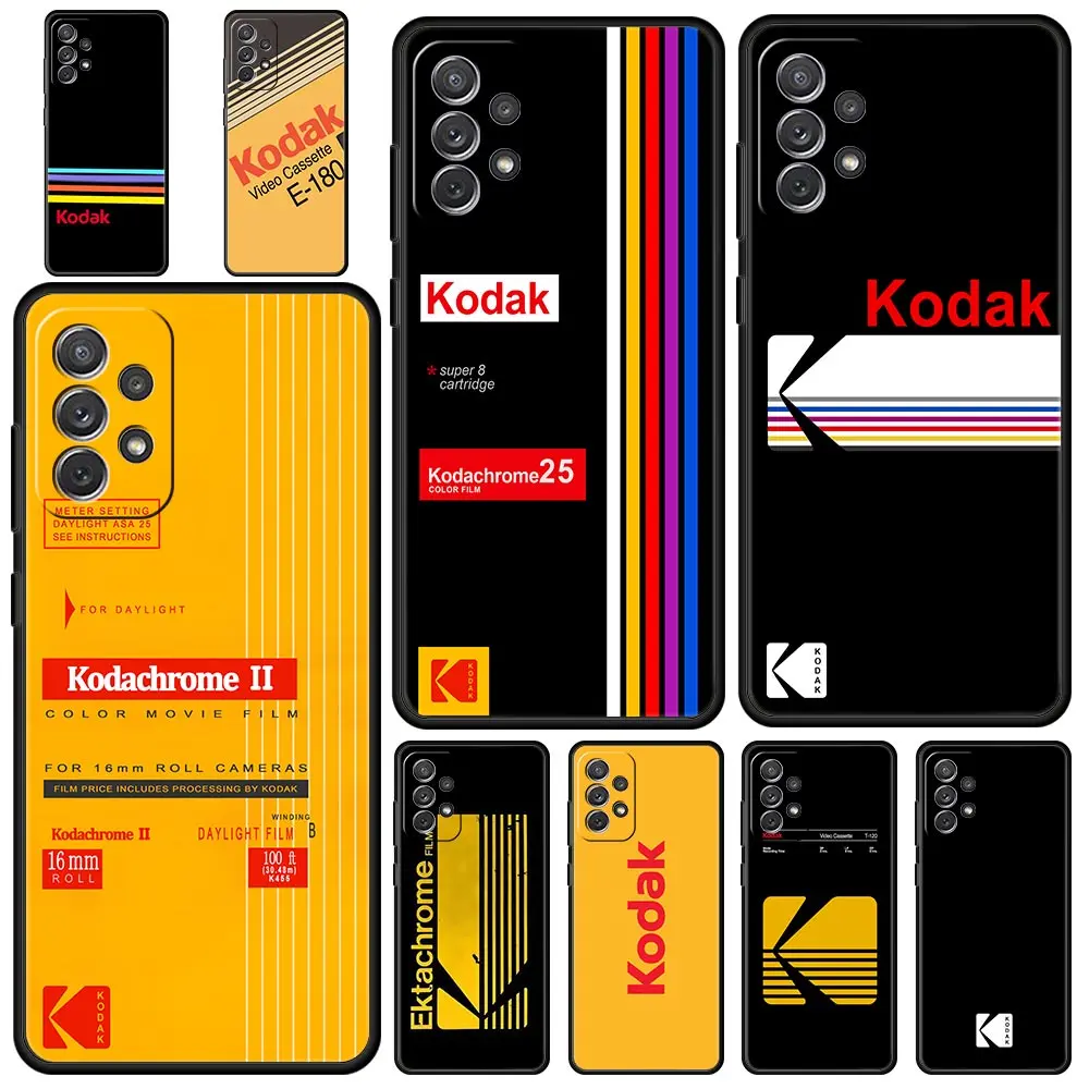 

Fashion Kodak Phone Case for Samsung Galaxy A12 A52 A51 A72 A71 5G A42 A32 A22 A21s A01 Silicone Coque Funda Cover Shell