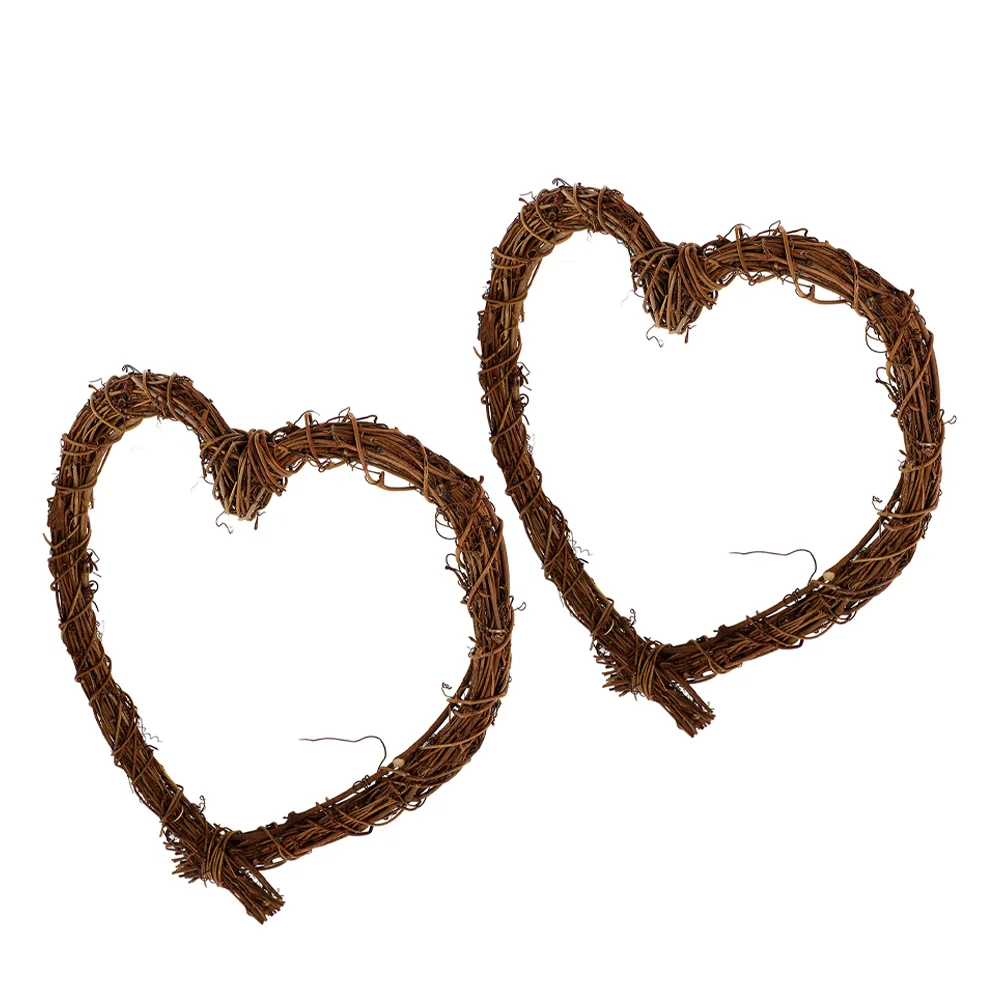 2 шт. декоративная рамка из ротанга рождественская гирлянда кружевной цветочный