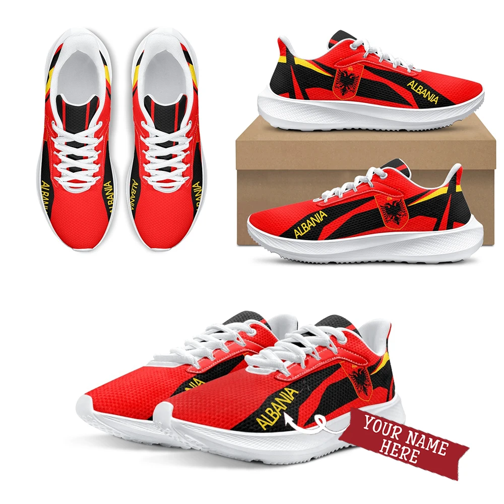 

Кроссовки унисекс на платформе, с принтом флага Албании